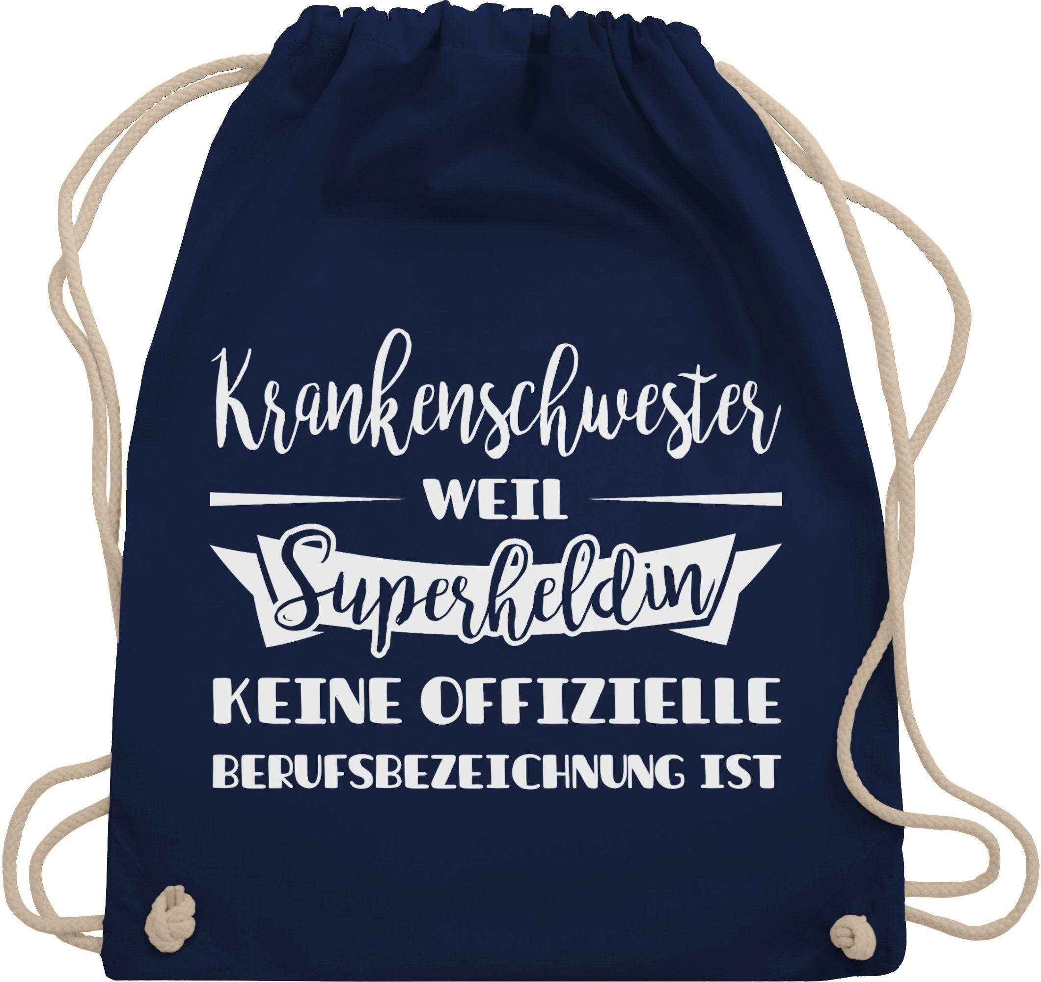 Turnbeutel Krankenschwester weil Superheldin keine offizielle Berufsbezeichnung i