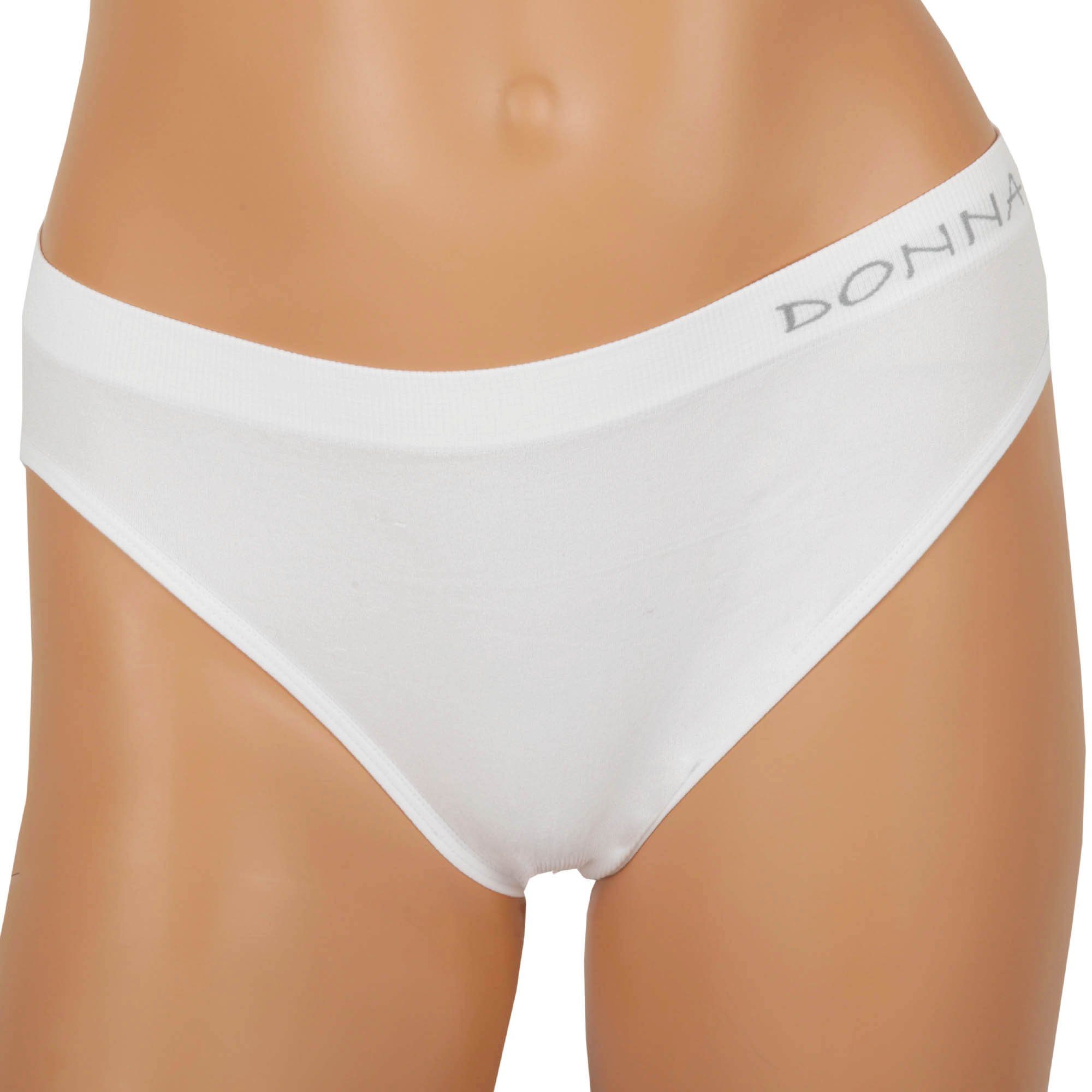- Stretch Slip Pack BS-04096 Komfort / (2-St) 2 Bestlivings Unterhosen Damen Bikinislip Seamless Hüftslip - Weiß Taillenslip 4er - Unterwäsche