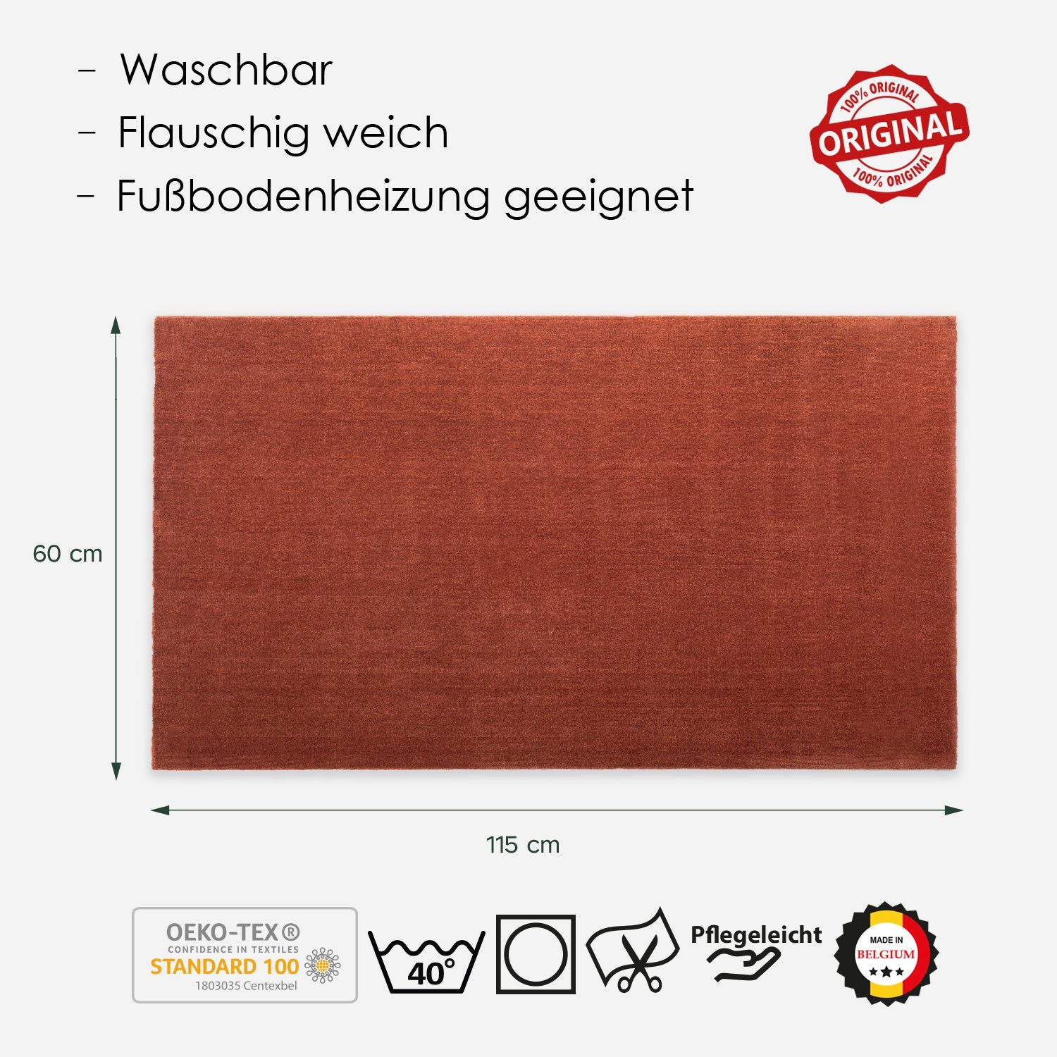 DomDeco Teppich Waschbarer Teppich FEEL günstig online kaufen