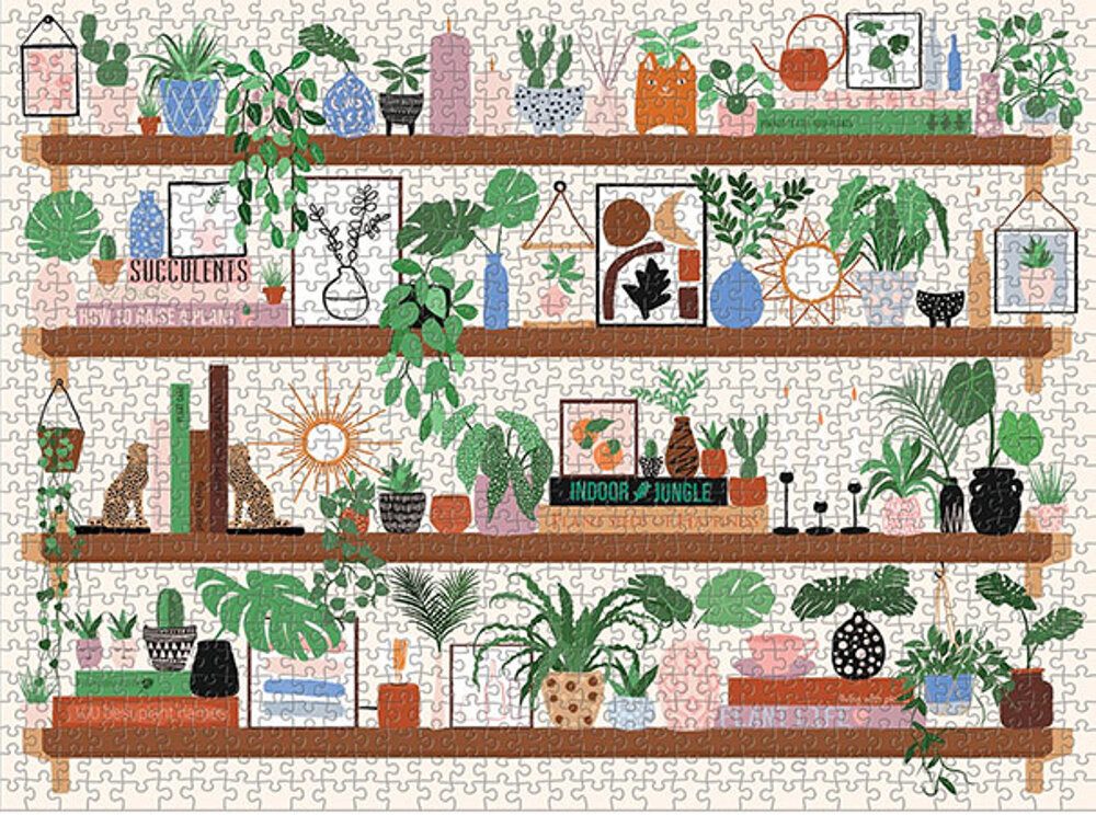Chronicle Books Puzzle Plant Shelfie, Puzzleteile