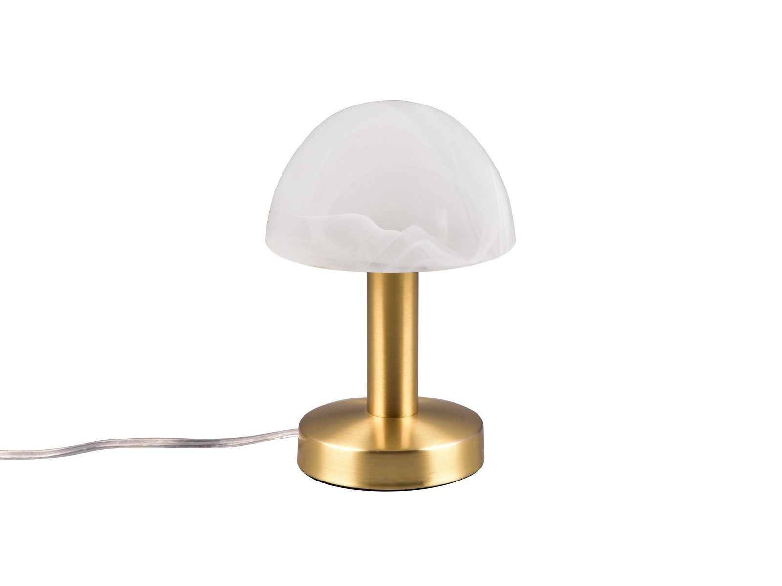 TRIO Leuchten LED Nachttischlampe, Dimmfunktion, LED wechselbar, Warmweiß, klein-e Bauhaus Pilz-lampe für Fensterbank mit Touch-funktion, H: 21cm