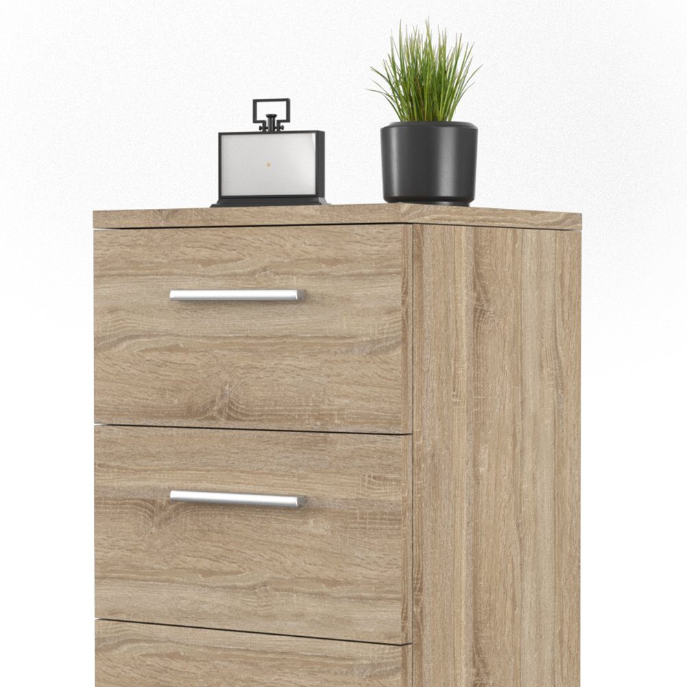 Vicco Nachtkommode, Sonoma, 38 x 66 cm (1 St), Platzsparend