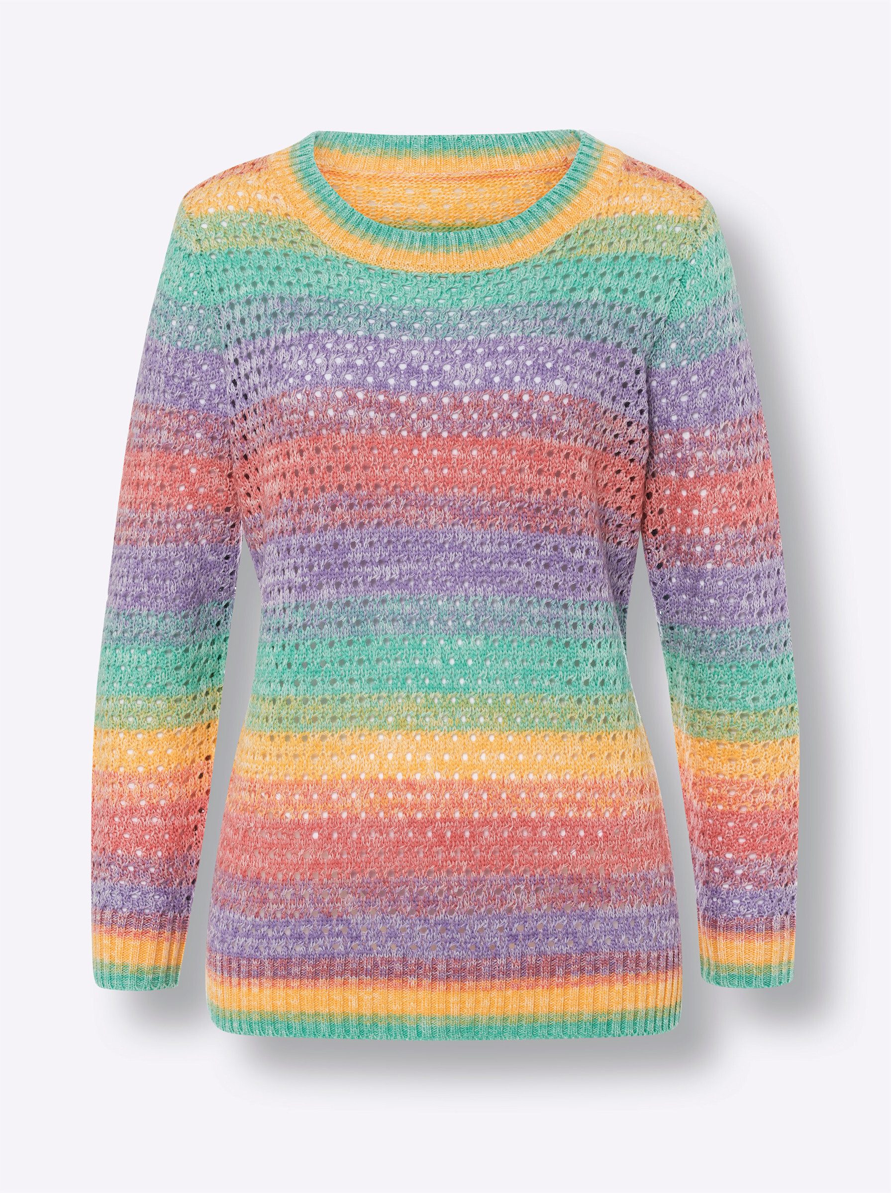 Sieh an! Strickpullover Ajourpullover .