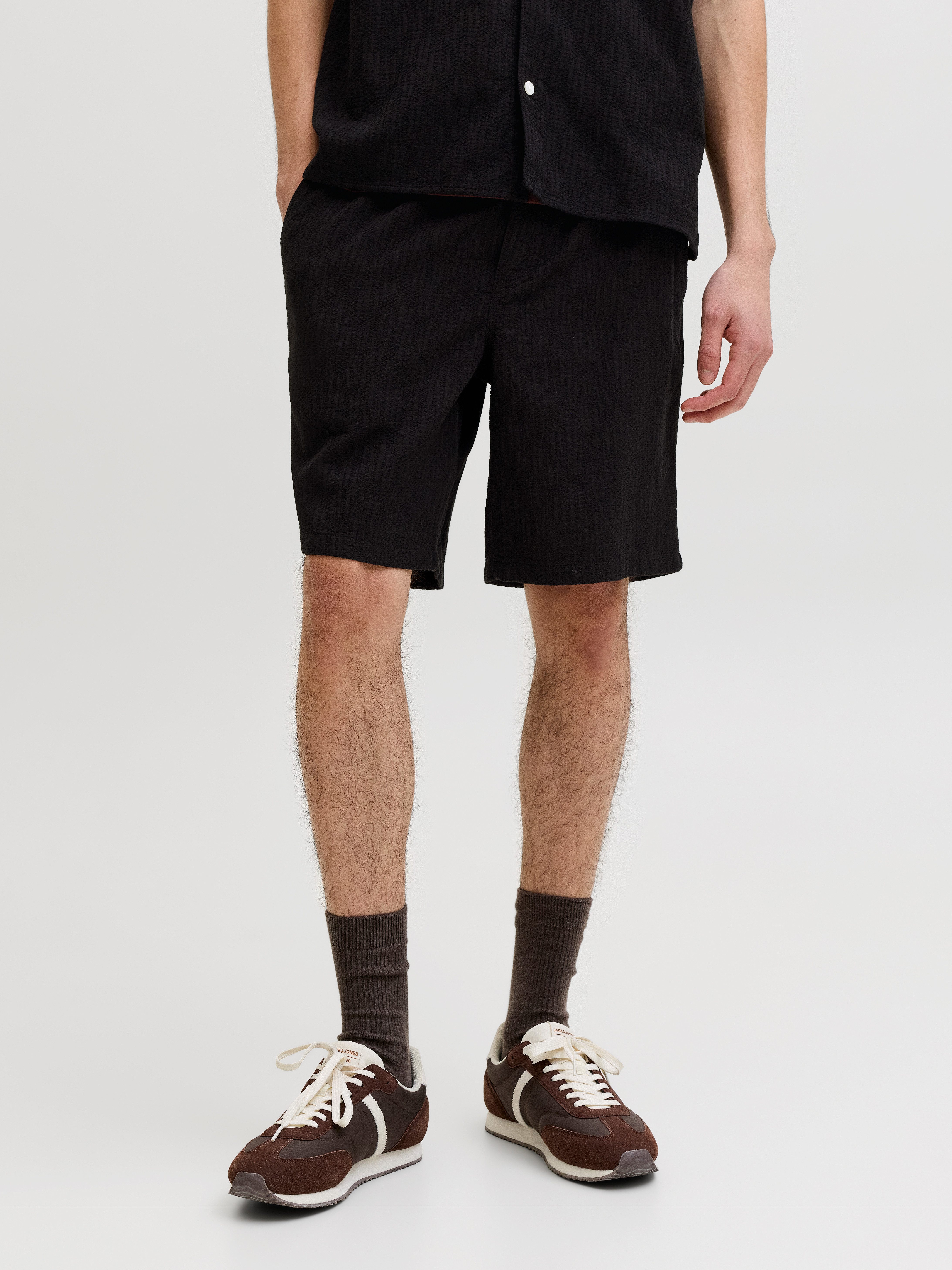 Jack & Jones Shorts JPSTJAIDEN WAVY JOGGER SHORTS REG SN Baumwolle, locker geschnitten