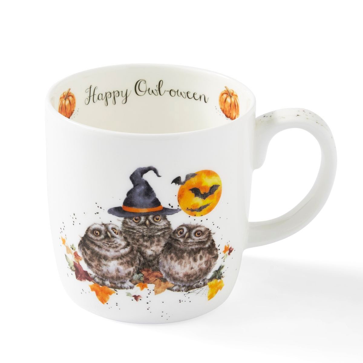 Wrendale Becher Wrendale Designs Porzellan-Becher Happy Owl-o-ween, ca. 400ml, Porzellan