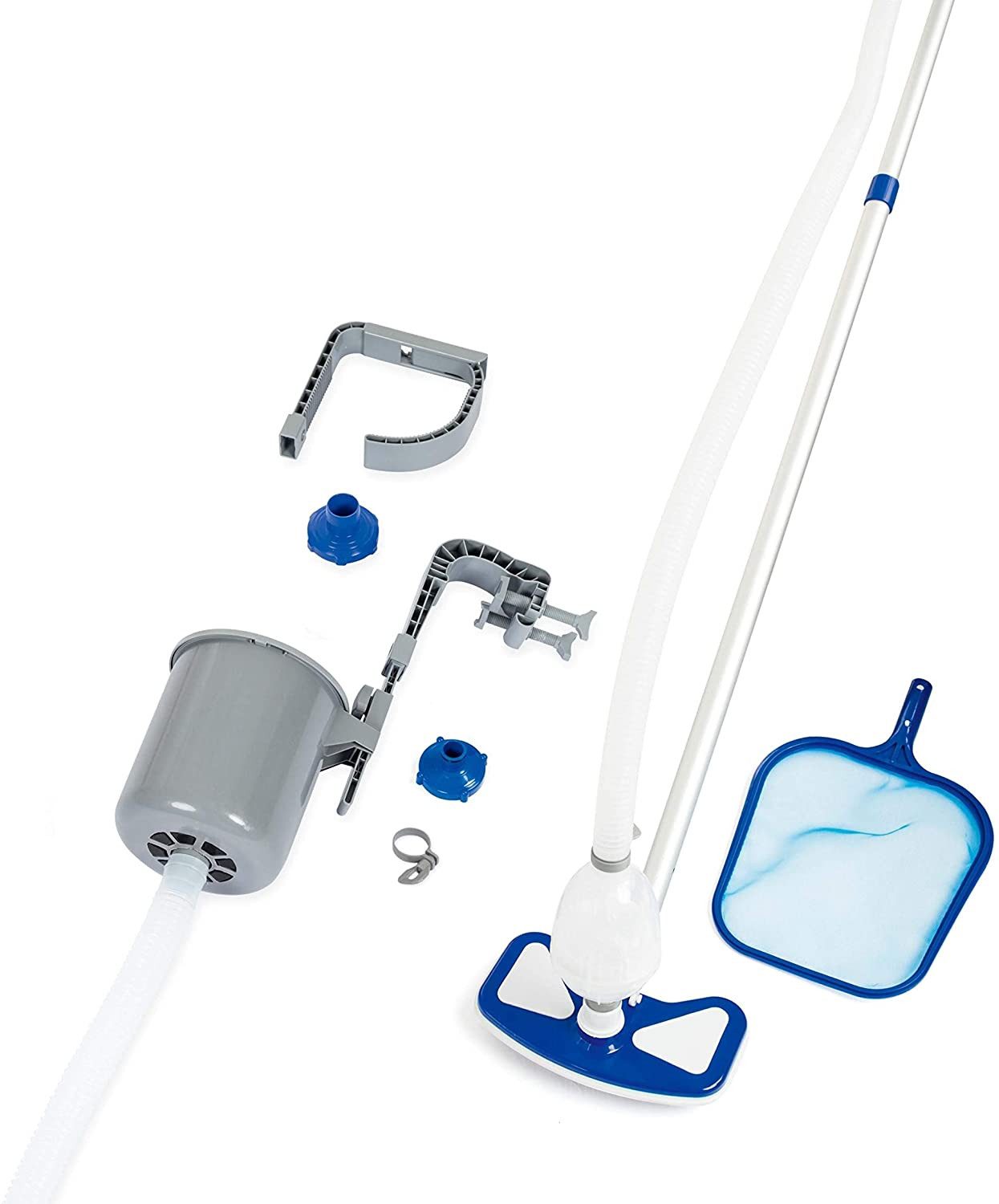Bestway Pool Flowclear Poolpflege Set mit Poolabsauger und Zubehör, Inklusive umfangreichem Zubehör für einfache Reinigung