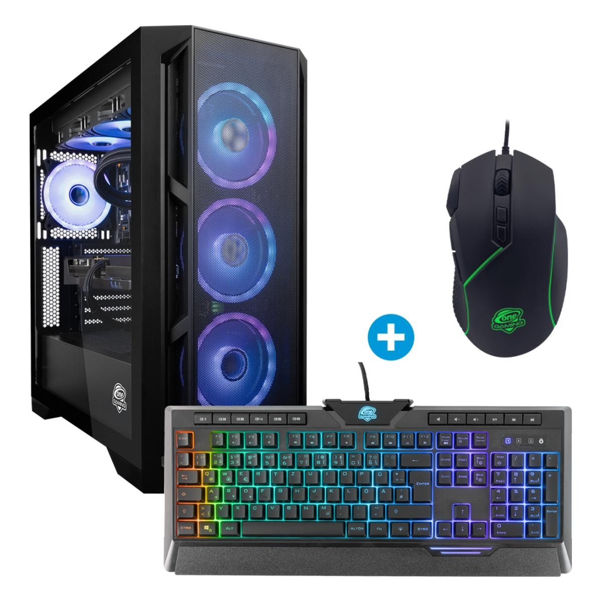 ONE GAMING Gaming PC IN287 Gaming-PC (Intel Core i5 14600KF, GeForce RTX 5070, 32 GB RAM, 1000 GB SSD, Wasserkühlung)