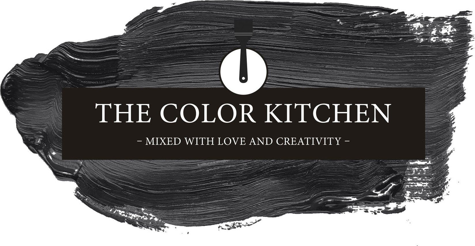 A.S. Création Wand- und Deckenfarbe Seidenmatt Innenfarbe THE COLOR KITCHEN, Schwarz, für Wohnzimmer Schlafzimmer Flur Küche