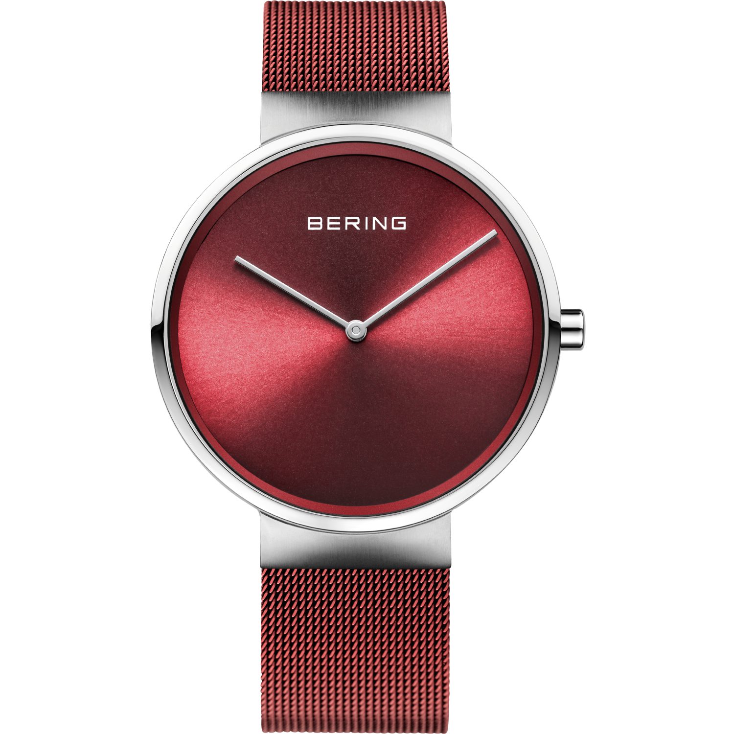 Bering Quarzuhr Armbanduhr für Damen silber poliert/gebürstet - Quarz-Uhrwerk
