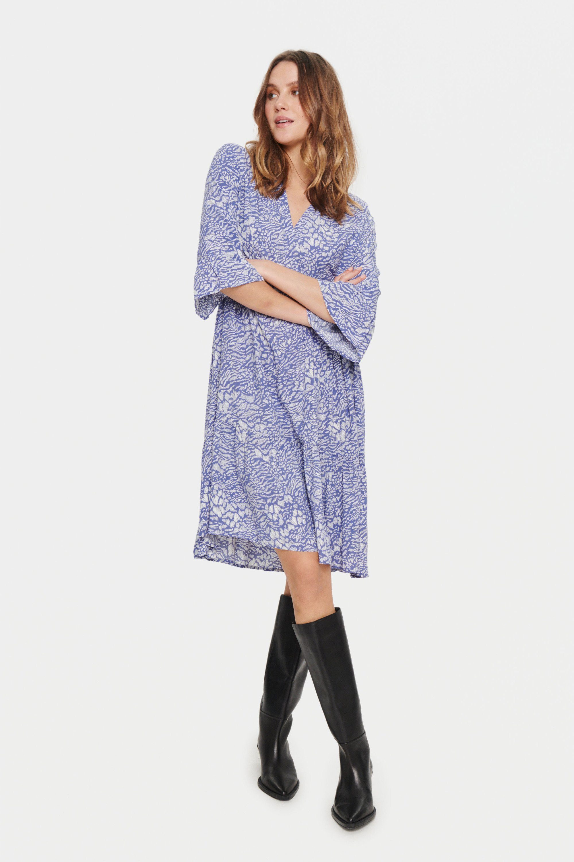 Animal Stroke Dress Tropez Morning EdaSZ Saint Velvet Jerseykleid