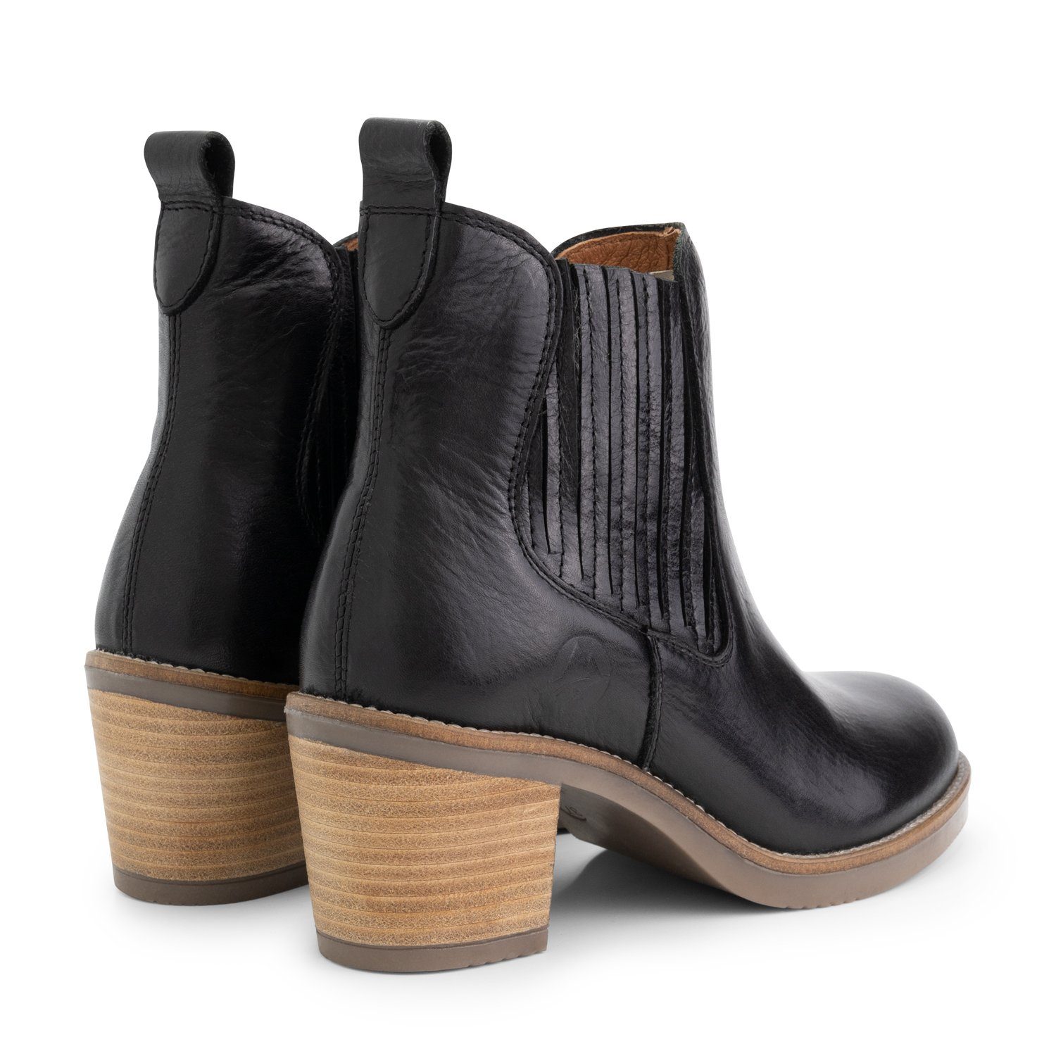 Carantec (Pull-on) Schwarz Lady Chelseaboots Travelin'