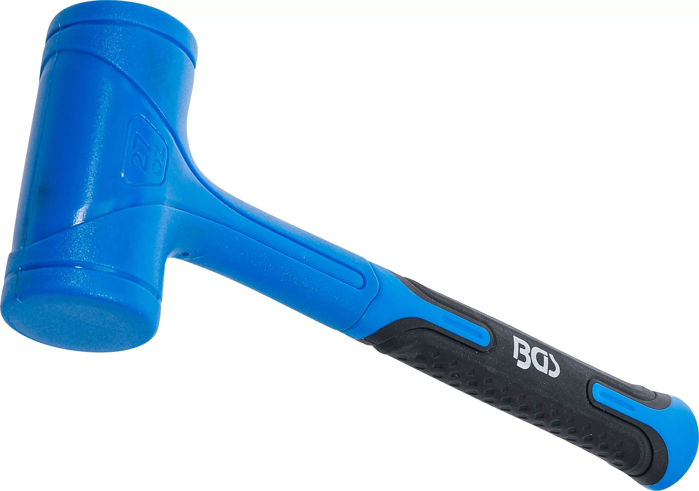 BGS technic Gummihammer rückschlagfreier Schonhammer, bewegliche Stahlkugeln im Kopf