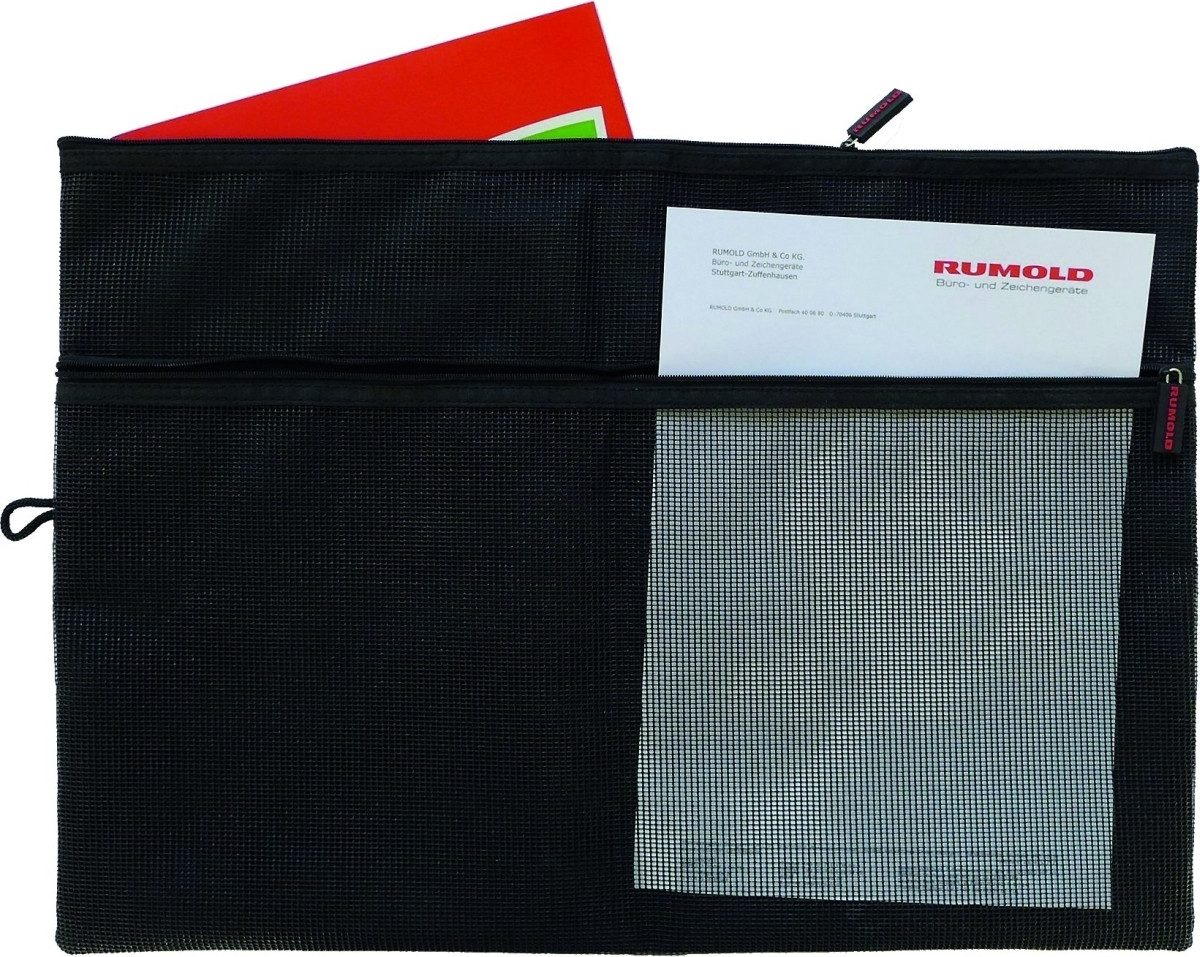 Rumold Prospekthülle Mesh bag Tasche A5 schwarz