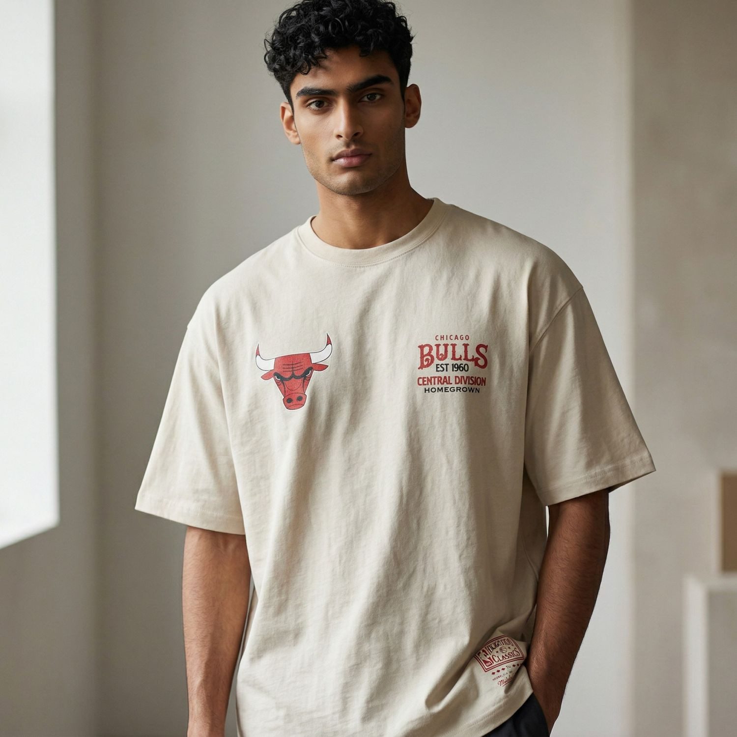 Mitchell & Ness Print-Shirt Boxy HOMEGROWN Chicago Bulls