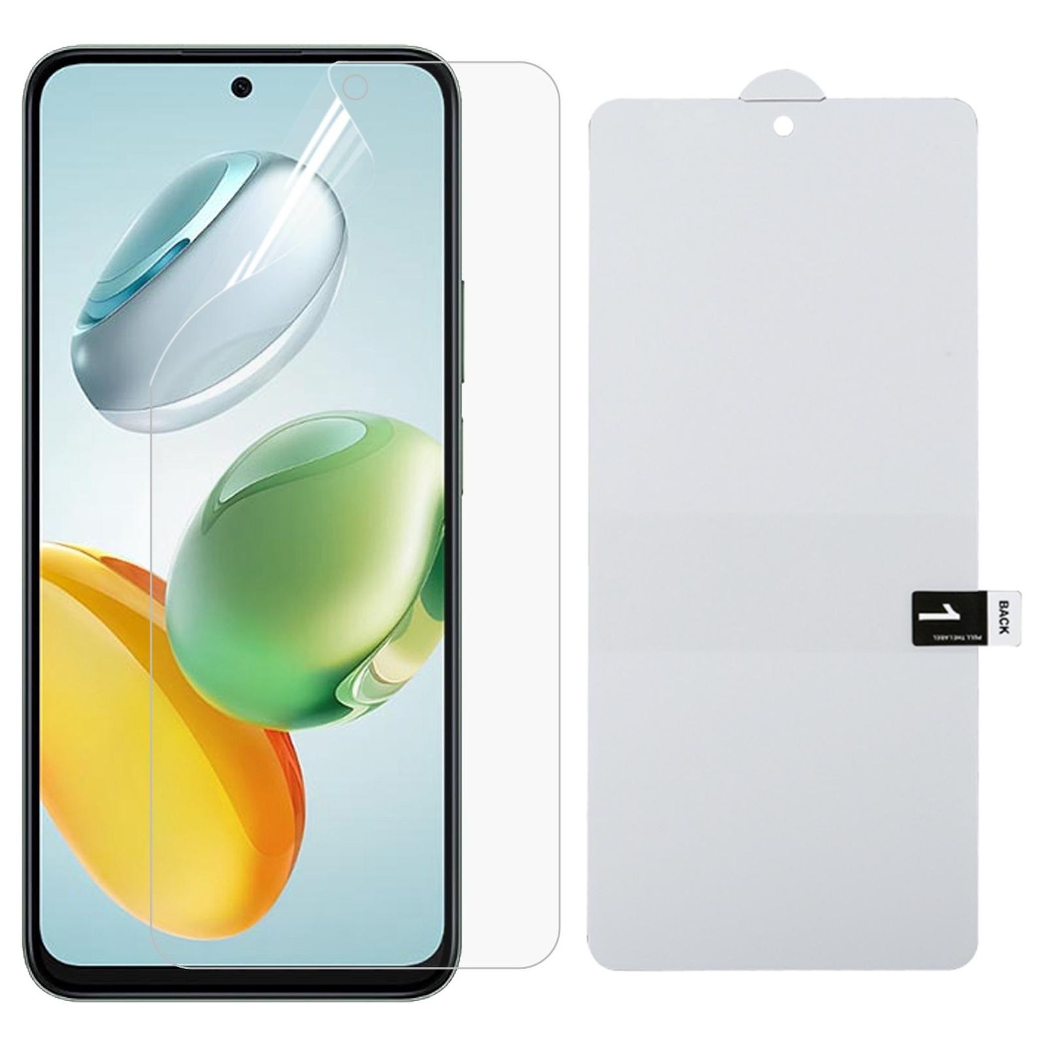 Wigento Handyhülle Für Honor 400 Smart 4G Screen Protector Hydrogel Display Schutz Folie, Vollbildschutz, Explosion-proof Hydrogel-Film