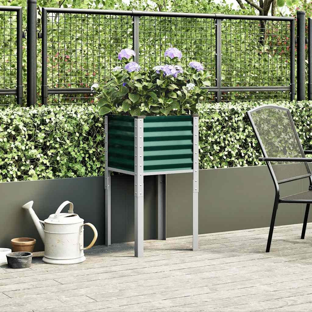 vidaXL Blumentopf Pflanzkübel Grün 45x45x88 cm günstig online kaufen