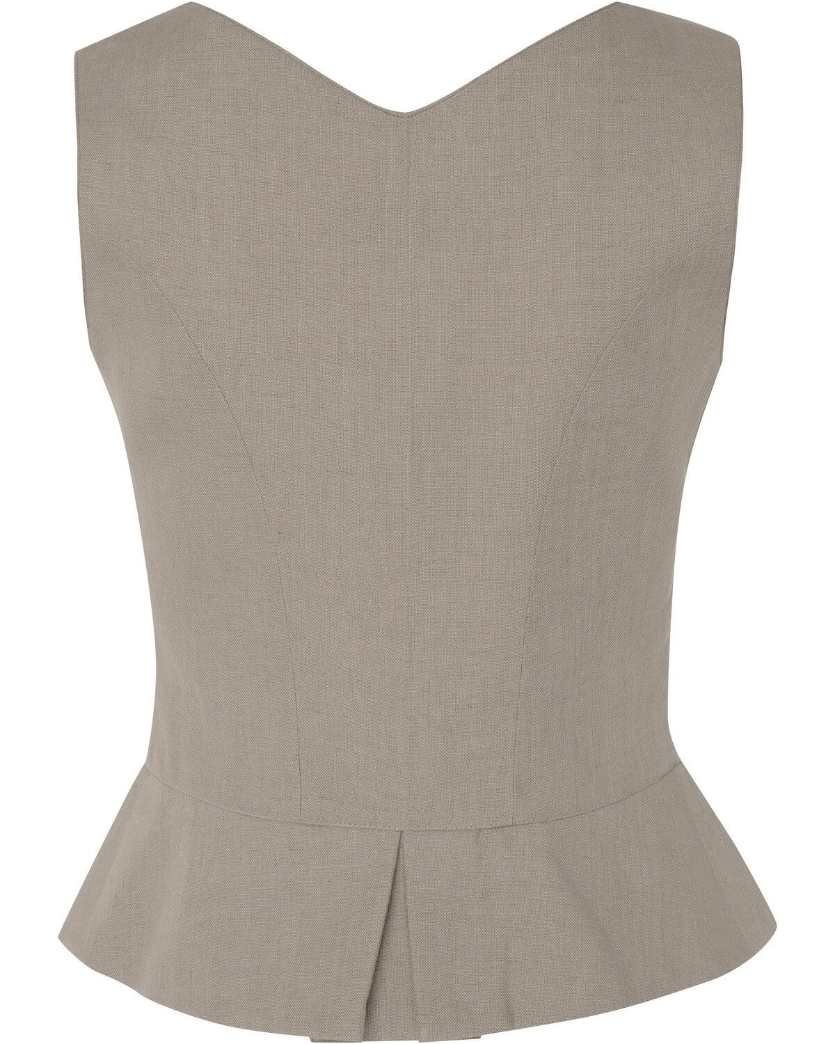 Almsach Trachtenweste Leinenmieder mit Schößchen günstig online kaufen