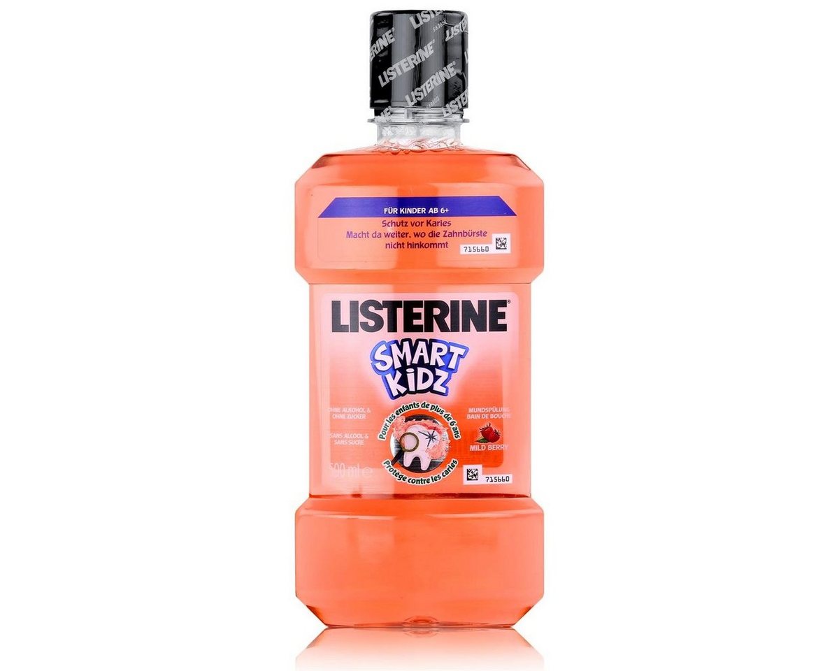 Listerine Mundspülung Listerine Smart Kidz Mild Berry 500ml - Ohne Alkohol & ohne Zucker (1e