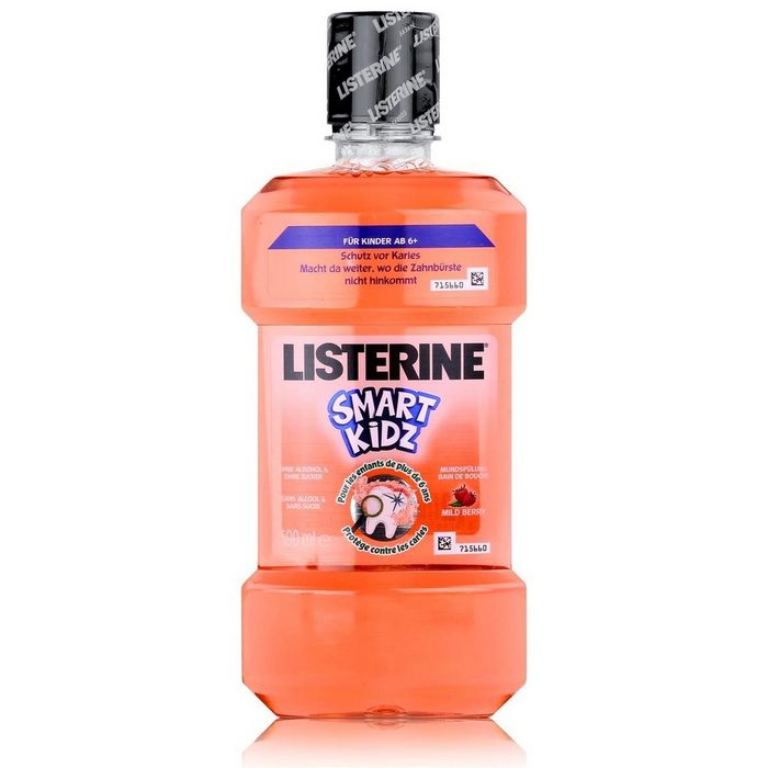 Listerine Mundspülung Listerine Smart Kidz Mild Berry 500ml - Ohne Alkohol & ohne Zucker (1e
