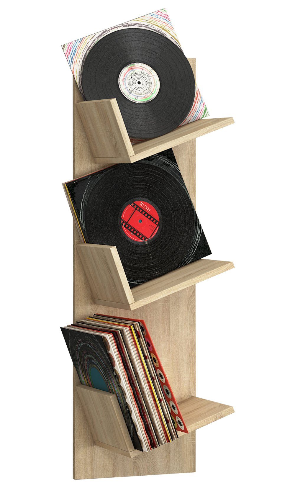 VCM CD-Regal Holz Bücher Schallplatten LP günstig online kaufen