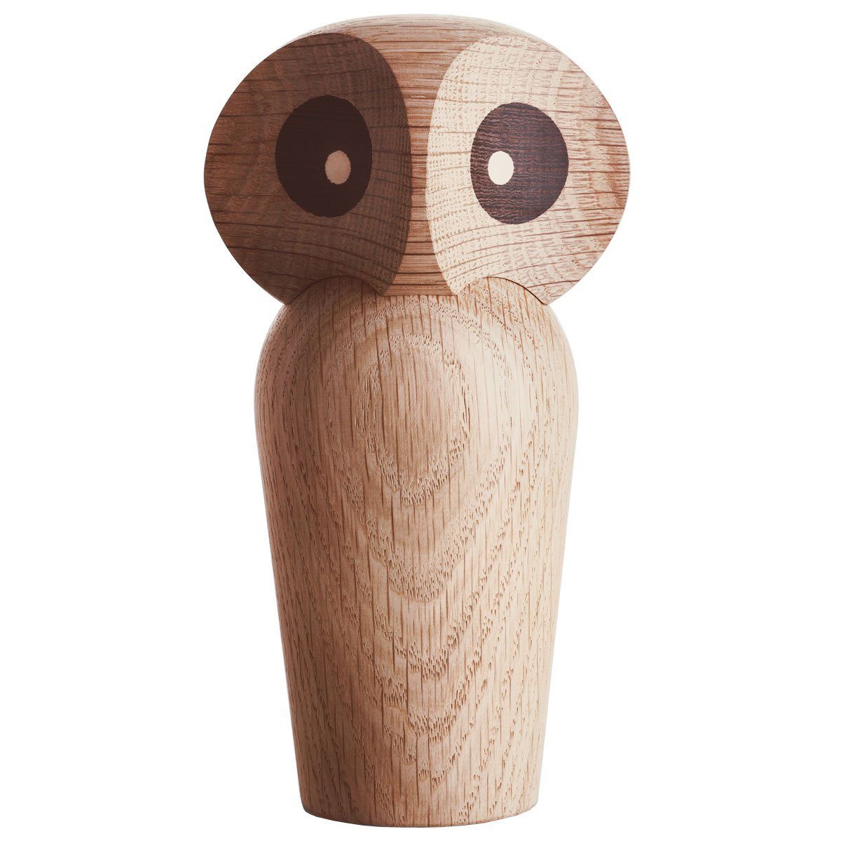 aus Dekofigur Dänischer Höhe Eiche; 17 Holzfigur Dekoobjekt Owl cm); Natur Designklassiker (Large Architectmade Eule
