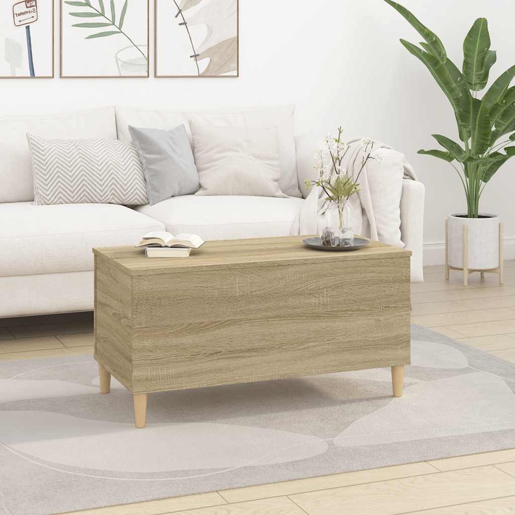 vidaXL Couchtisch Couchtisch Sonoma-Eiche 90x44,5x45 cm günstig online kaufen
