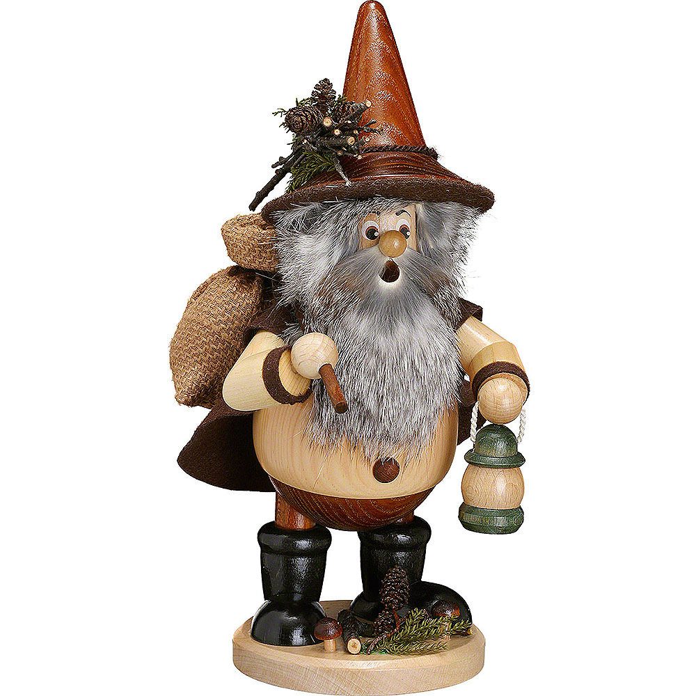 DWU - Drechselwerkstatt Uhlig Räuchermännchen Waldwichtel Wanderer, natur (25cm) Räuchermann von Drechselwerkstatt U