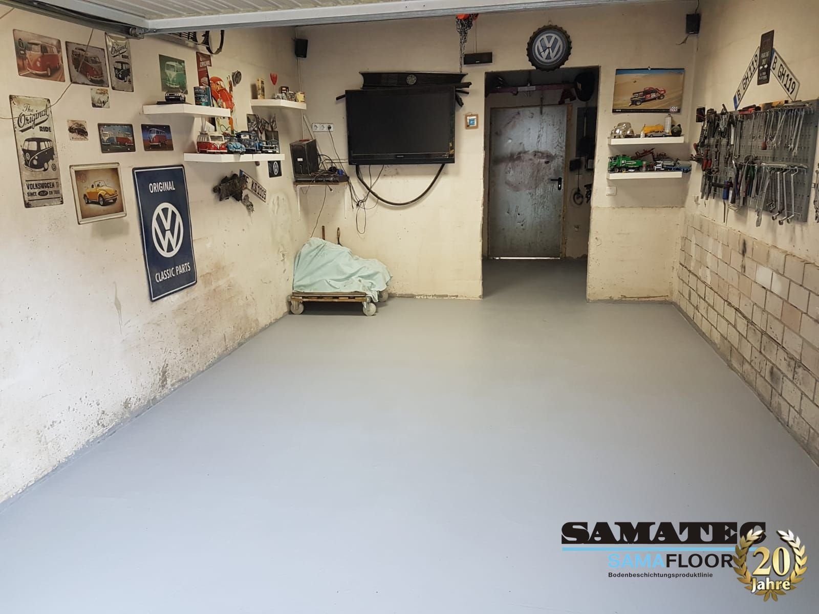 Samatec Designboden UV-stabil 2K Epoxid Bodenversiegelung Kopfversiegelung UV120, 1 St.