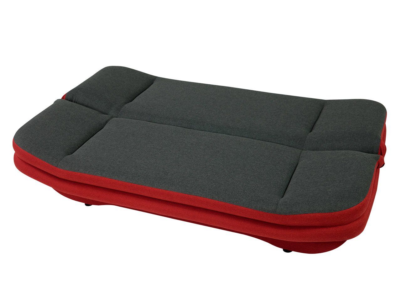 MIRJAN24 Schlafsofa Weronika Premium, Kissen-Set Couch mit Bettkasten, Reißverschluss Schlaffunktion mit und
