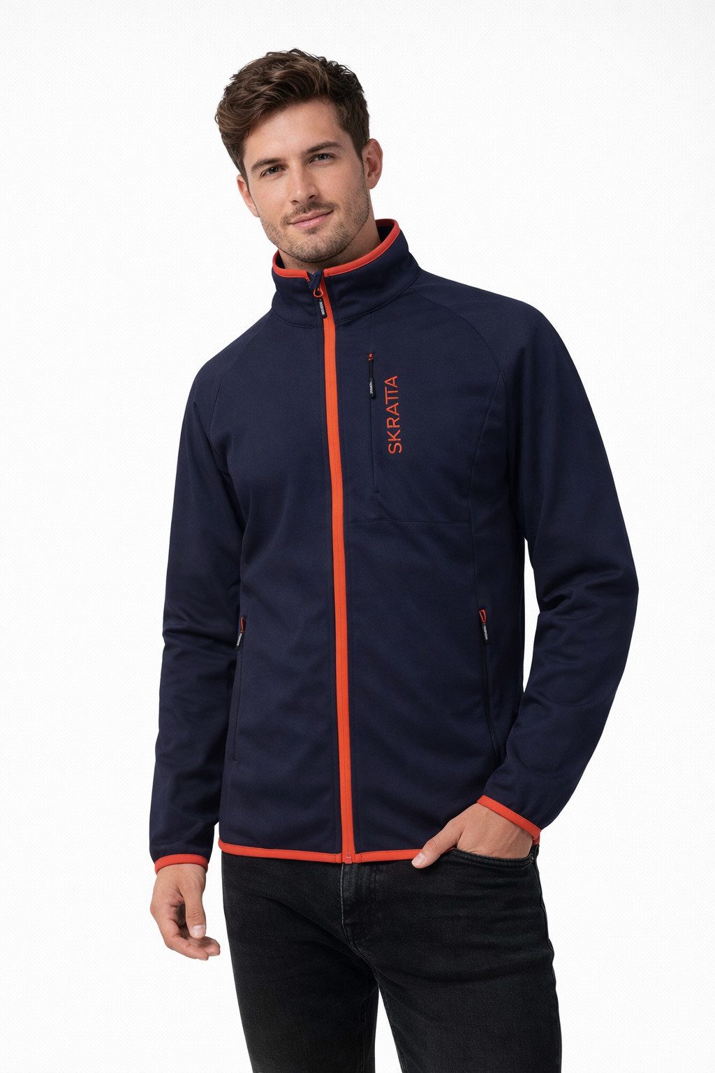 Fahrradjacke Herren Softshelljacke 4-Wege-Stretch Bente