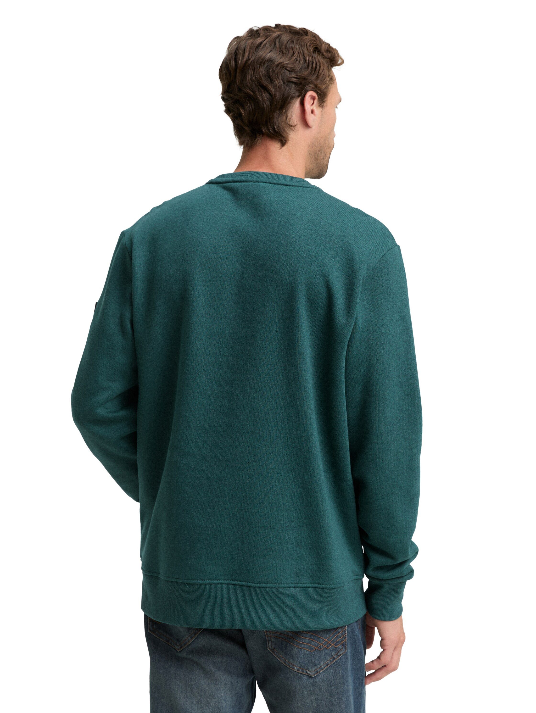 TOM TAILOR Sweatshirt mit Logo Stickerei am Arm günstig online kaufen