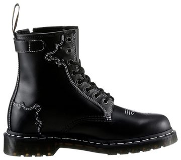 DR. MARTENS 1460 Schnürboots, Blockabsatz, Schnürschuh, Stiefelette mit Anziehlasche