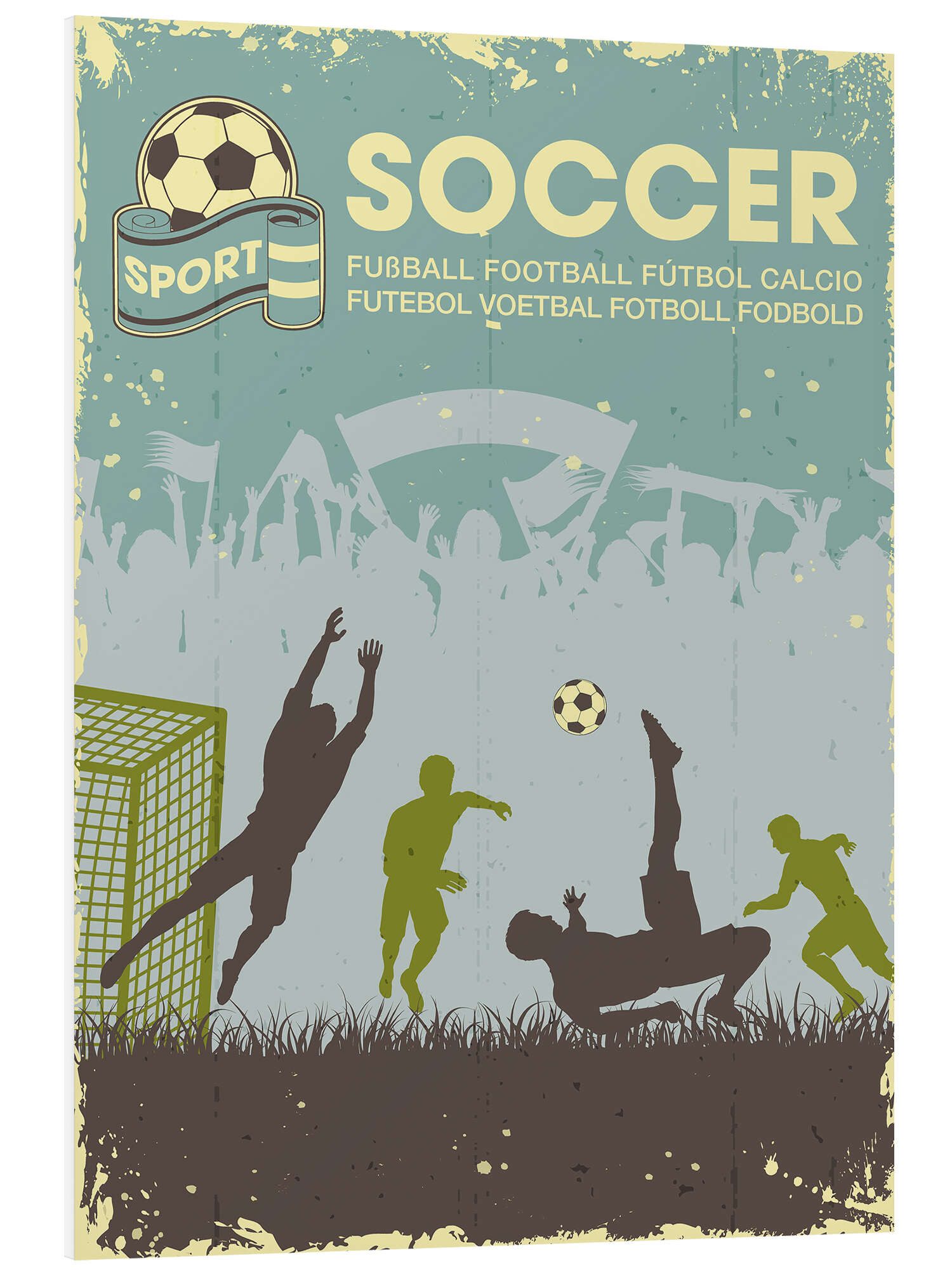 Posterlounge Forex-Bild TAlex, Fußball, Kinderzimmer Illustration