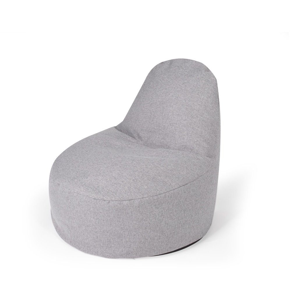 [Kostenloser Umtauschversand] pushbag Sitzsack kids Chair S für Kinder, fleece grey, waschbar
