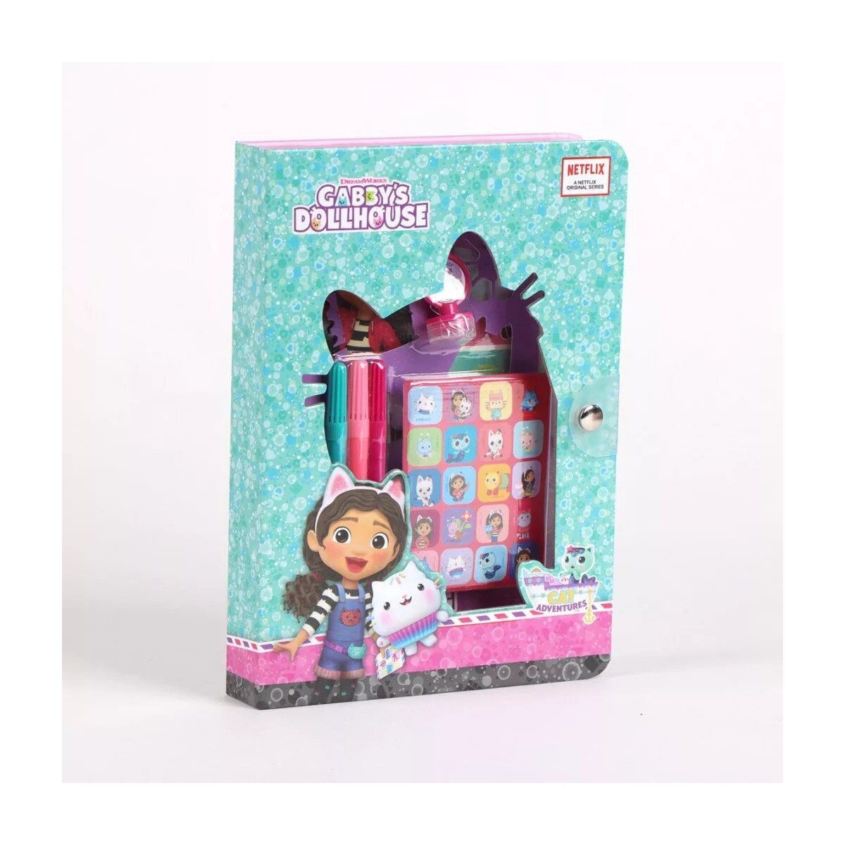 Gabby's Dollhouse Kreativset Gabby's Dollhouse Funny malbuch Set mit schablone