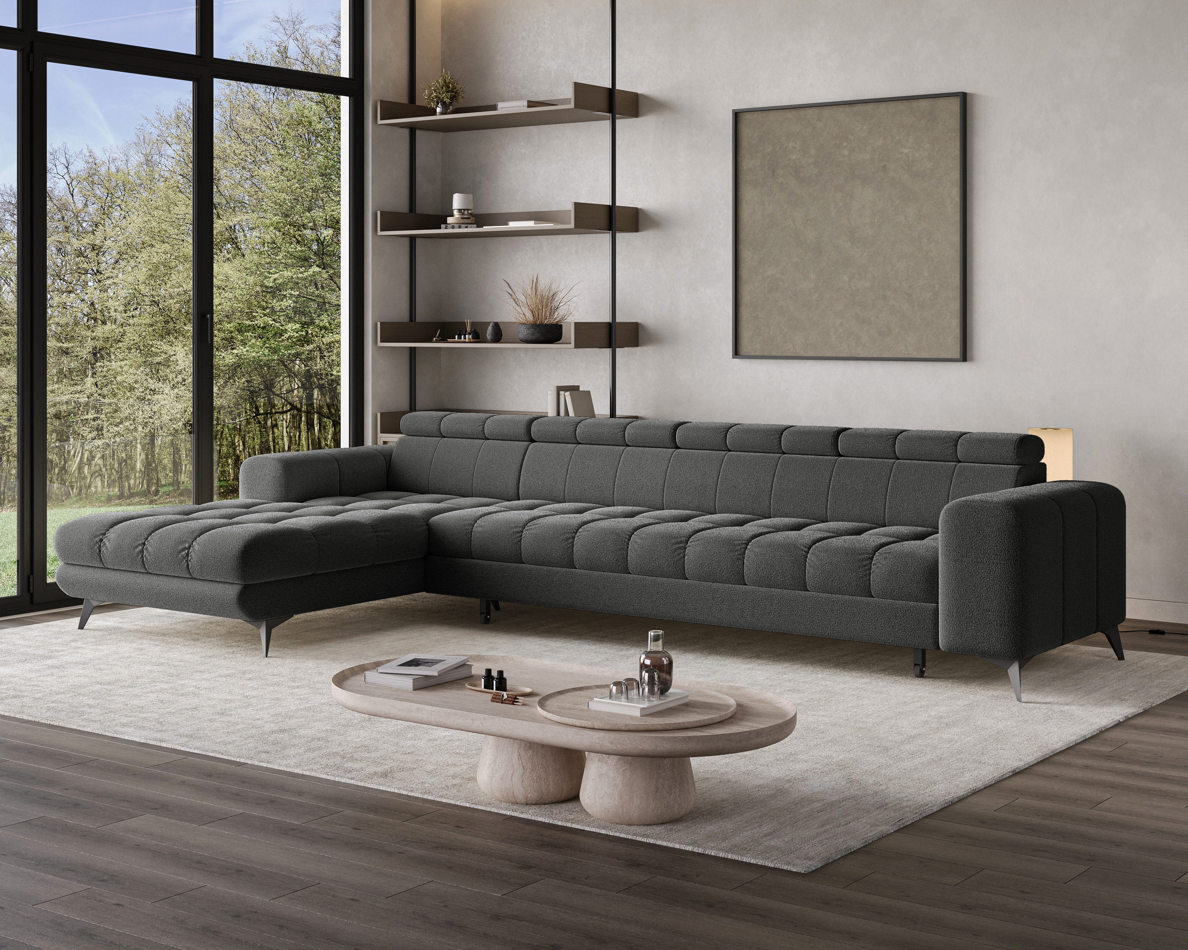 Chilly Möbel Ecksofa Großes L – luxuriöser Komfort, 335x74 cm, Rechts, Quelle 92