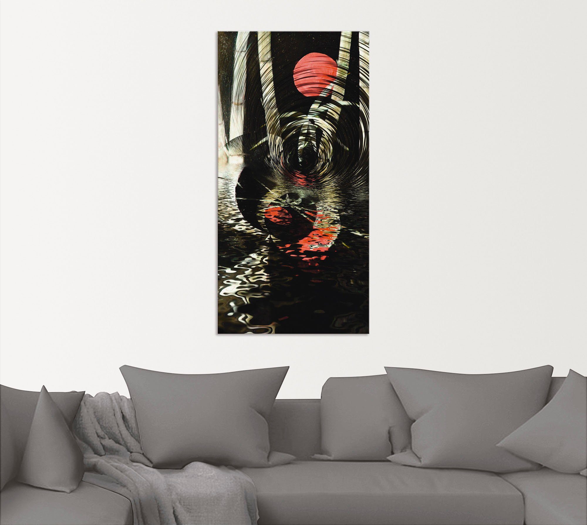 Artland Wandbild »Roter Mond im Bambus«, Landschaften (1 Stück), in vielen Größen & Produktarten - Alubild / Outdoorbild für den Außenbereich, Leinwandbild, Poster, Wandaufkleber / Wandtattoo auch für Badezimmer geeignet-kaufen