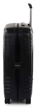 RONCATO Hartschalen-Trolley Ypsilon 4.0, 78 cm, schwarz, 4 Rollen, Hartschalen-Koffer Reisegepäck mit Volumenerweiterung und TSA Schloss
