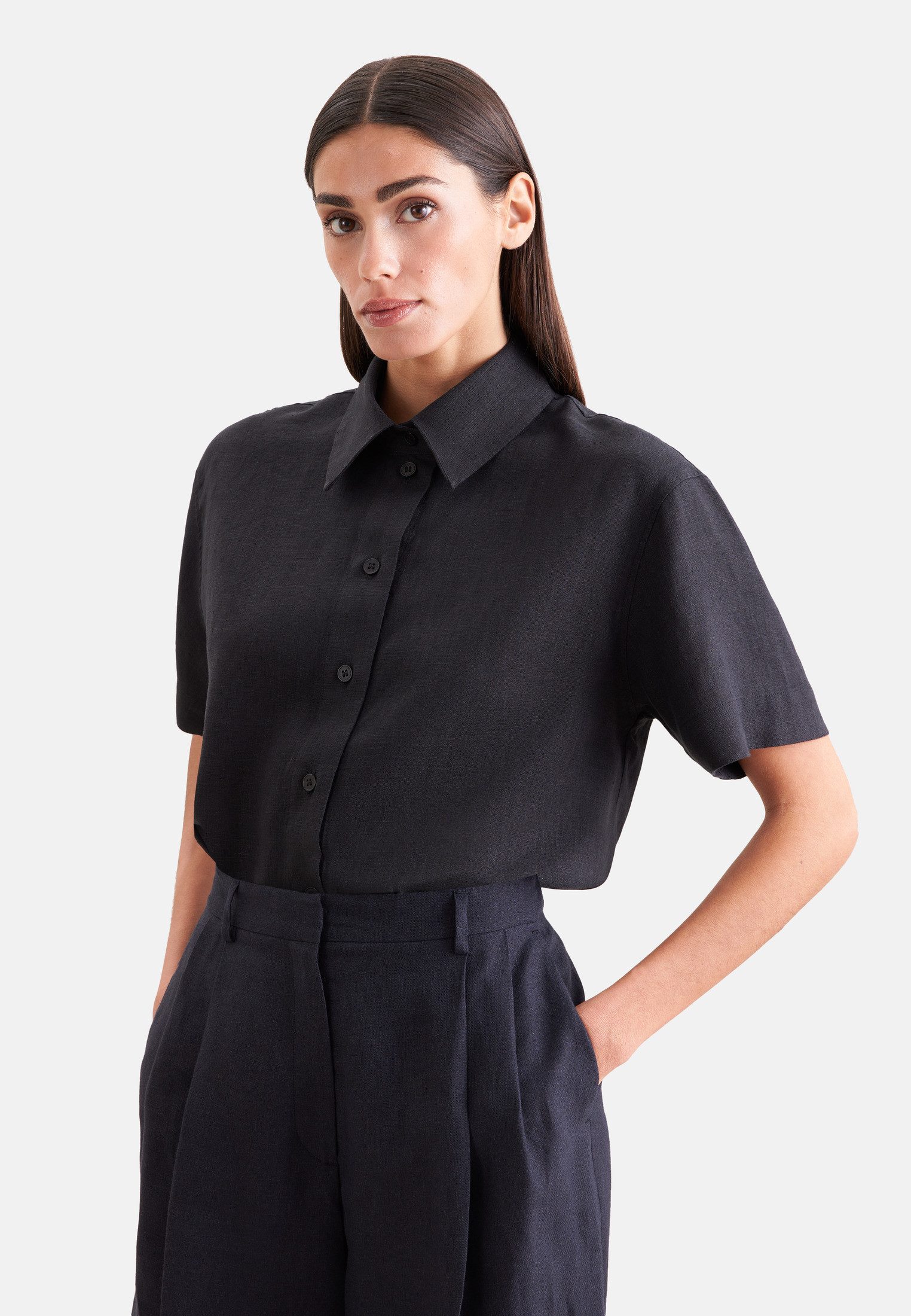 seidensticker Hemdbluse 1/2 Kragen Uni