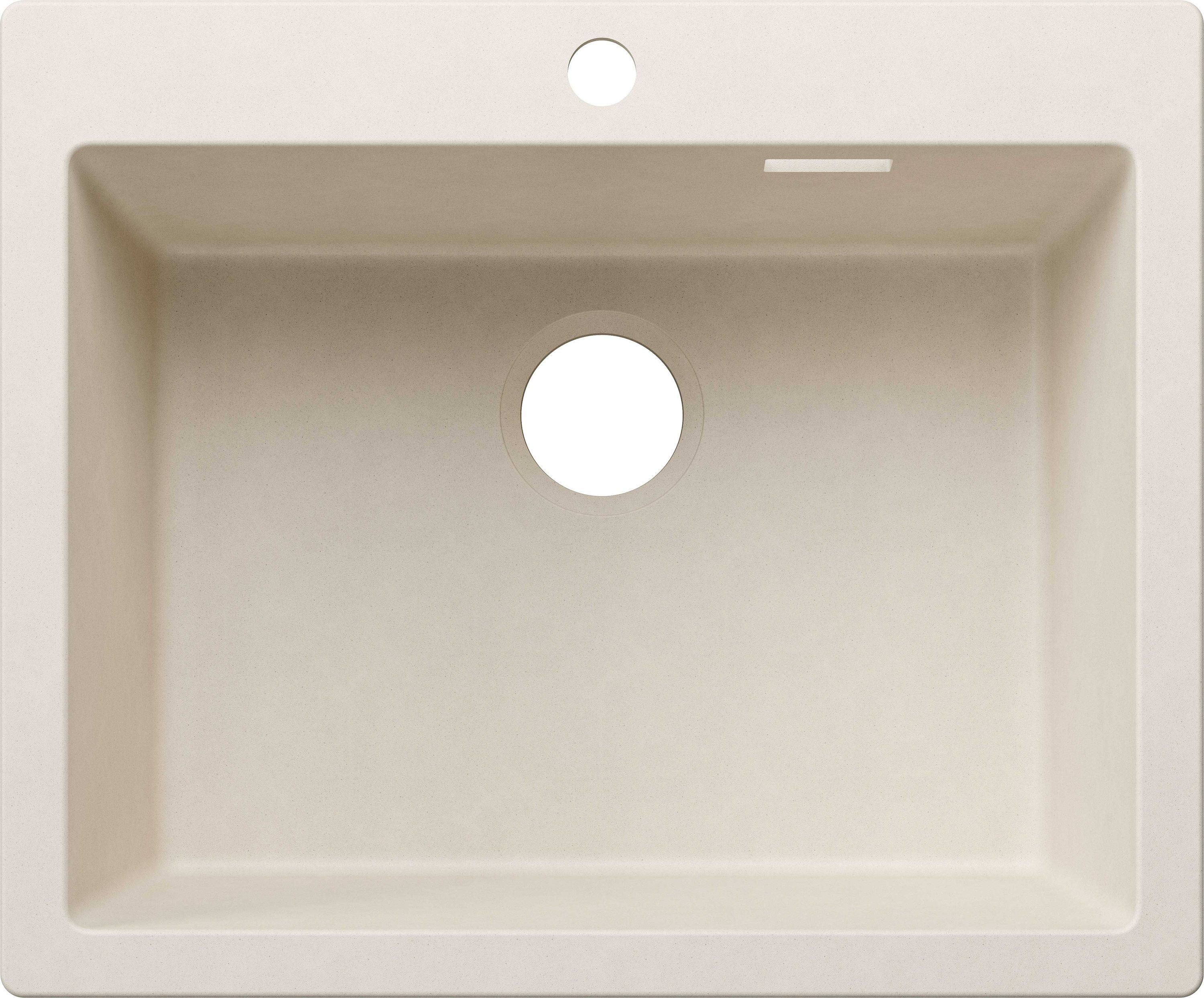 Blanco Einbauspüle PLEON 6 Einbauspüle SILGRANIT softweiß ab 60 cm, rechteckig, 51/61.5 cm