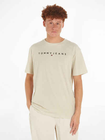 Tommy Jeans T-Shirt TJM REG LINEAR LOGO TEE EXT mit Markenlabel