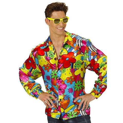 Widdmann T-Shirt 70er Herrenhemd Flowerpower Mit diesem Hemd für Männer wird einem ganz blümerant zumute.