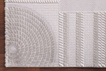 Designteppich Designer Teppich Hochflor-Teppich Carpetilla Beige_Cream, Carpetilla, rechteckig, Höhe: 13 mm, Wohnzimmer, Kinderzimmer, Esszimmer, Küche, Kurzflor