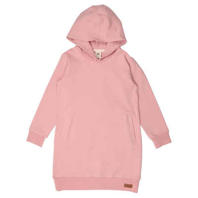 Walkiddy A-Linien-Kleid Walkiddy Sweatdress Silver Pink Пуловериkleid mit Kapuze & Taschen 122