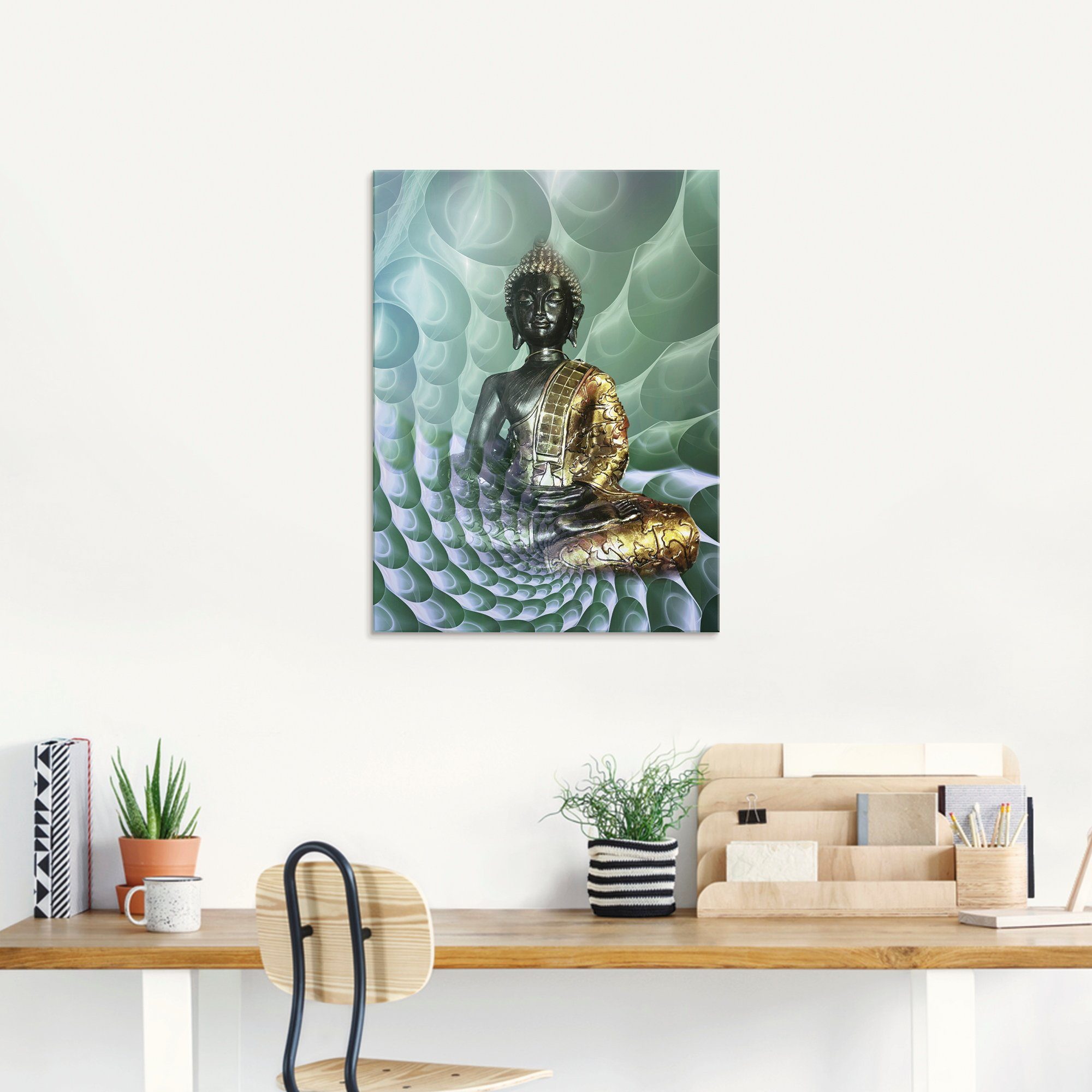 Artland Glasbild »Buddhas Traumwelt CB«, Religion (1 Stück)-kaufen