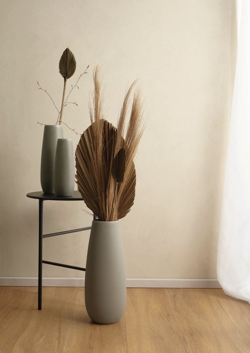 ASA SELECTION Dekovase Ease Vase stone Ø 9 cm (Vasen), Wohnaccessoires