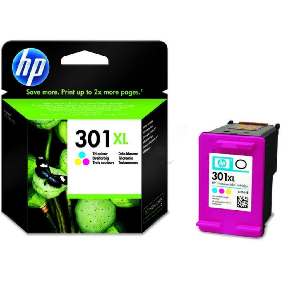 HP 300 Seiten Tintenpatrone (1-tlg., Druckkopfpatrone color High-Capacity 300 Seiten)