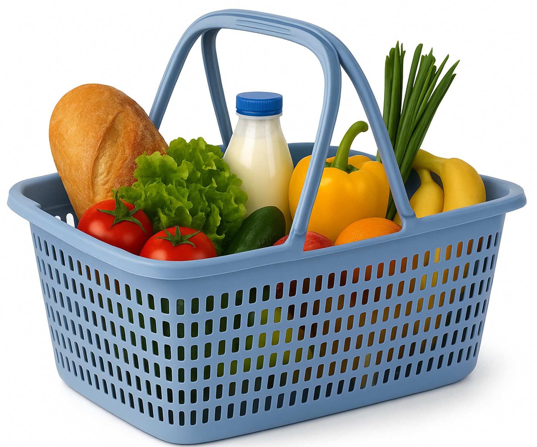 Ebaxx Einkaufskorb 32 Liter Großer Henkel Einkaufs Korb Bügel Plastik Griffen Kunststoff