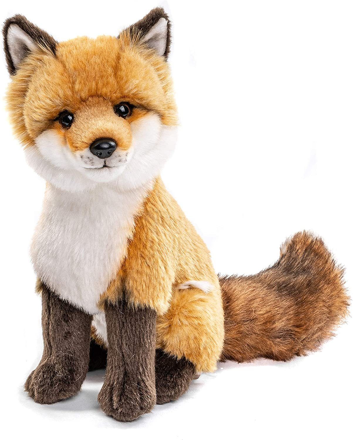 Uni-Toys Kuscheltier Rotfuchs klassisch - 27 cm (Höhe) - Plüsch-Fuchs - Plüschtier, zu 100 % recyceltes Füllmaterial