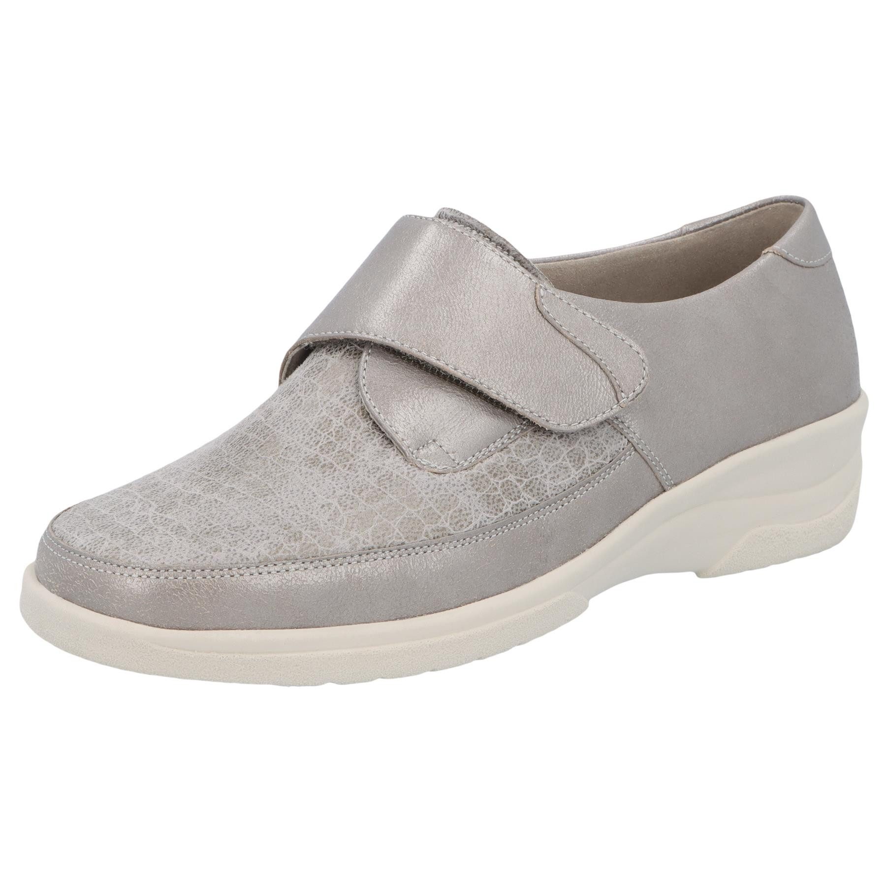 Solidus weiblich Solicare Soft Hedda Slipper Leder Klettschuh